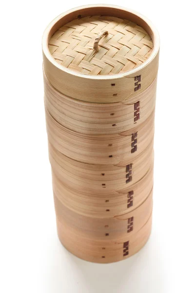 Conjunto de vapor de bambú — Foto de Stock