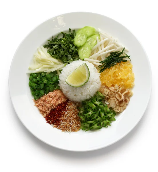 Thajské rýže salát — Stock fotografie