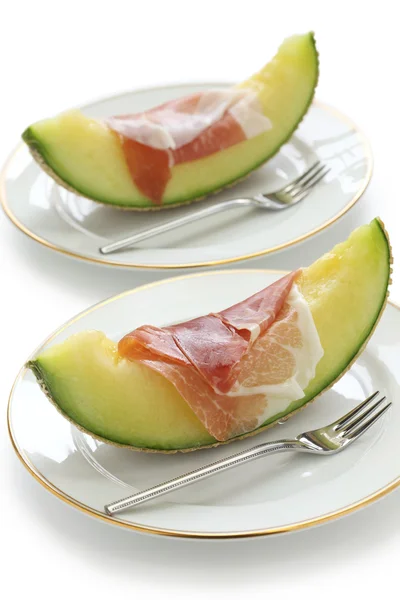 Prosciutto och melon — Stockfoto