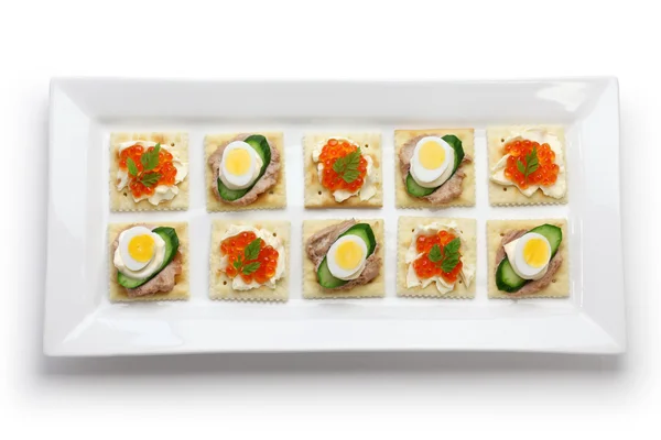 Assorted canape — Stock Photo, Image