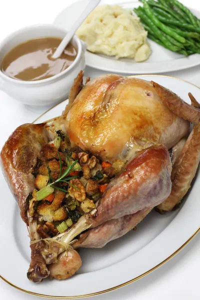 Roast turkey with stuffing — Stock Photo, Image
