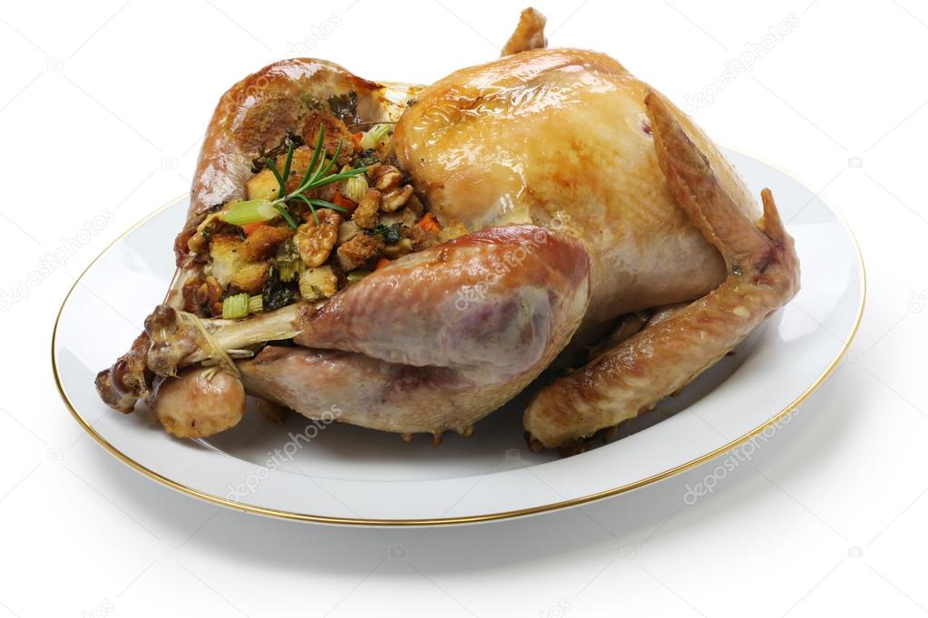 Roast turkey with stuffing