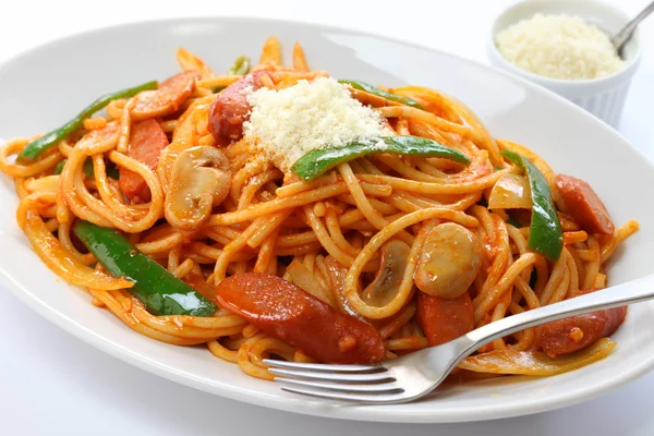 Espagueti naporitano — Foto de Stock