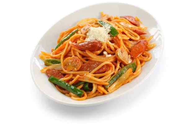 Spaghetti naporitan — Stockfoto