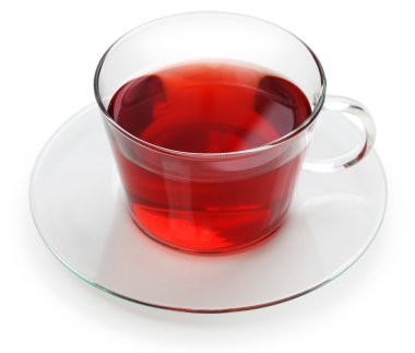 bir cam bardak hibiscus çay