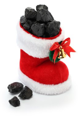 Noel çorap kömür dolu