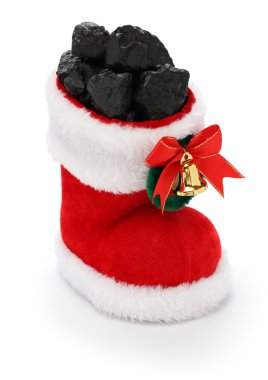 Noel çorap kömür dolu