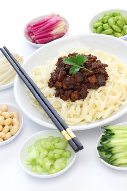 Zha jiang mian(beijing style), Çin noodle yemekleri