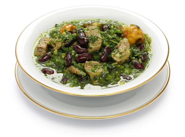 Ghormeh sabzi, persischer Kräutereintopf — Stockfoto