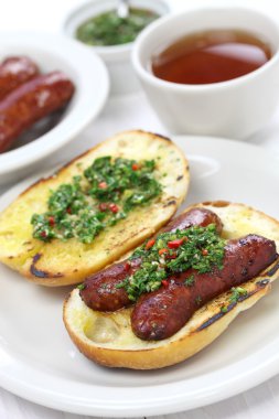 choripan, Arjantin tarzı chorizo sosis