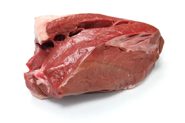 生の牛肉の心 — ストック写真