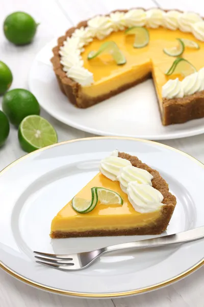 Torta de limão chave caseira — Fotografia de Stock
