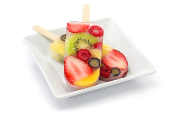 Homemade fruit ice pop — Stock Photo, Image