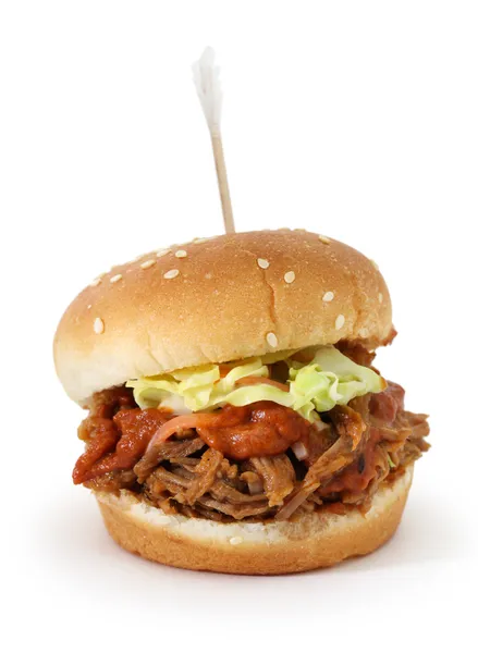 Bbq pulled pork sliders — Stock Photo, Image