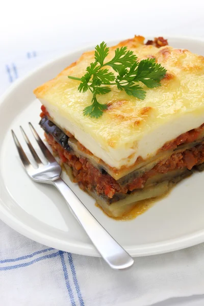 Zelfgemaakte moussaka — Stockfoto