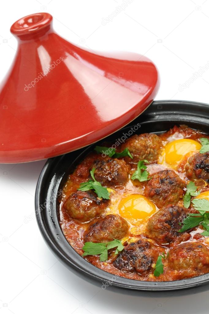 Kofta tajine, kefta tagine, moroccan cuisine Stock Photo by ©asimojet 46358937