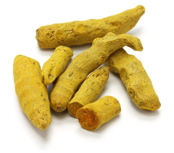 Dried whole turmeric — Stock Photo, Image