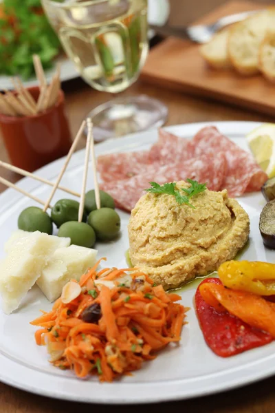 Homemade assortment of appetizers — Stock Photo, Image