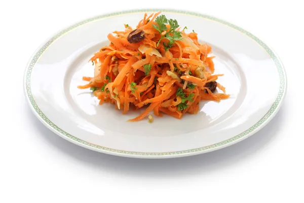 Salade de carottes râpées (carottes violées) ) — Photo