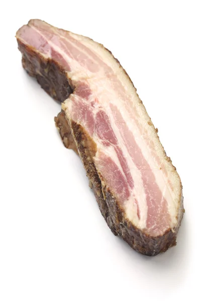 Smoked bacon block — Stock Photo, Image