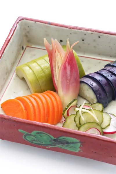 Hemlagade japanska pickles, tsukemono — Stockfoto