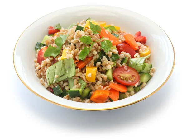 Spelt salade, insalata di farro, Italiaanse keuken — Stockfoto