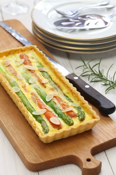 Quiche de verduras casero . — Foto de Stock