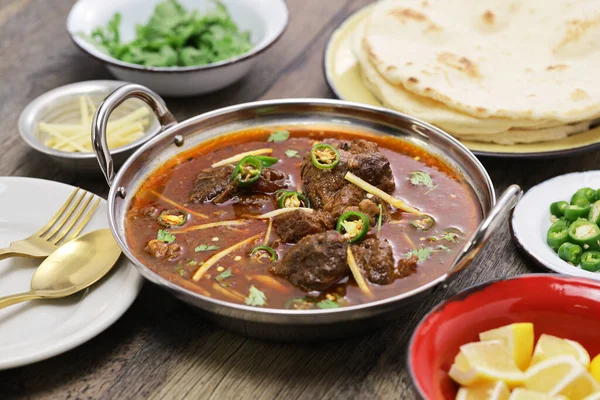 Rindfleisch Nihari Pakistanische Curry Küche lizenzfreie Stockbilder