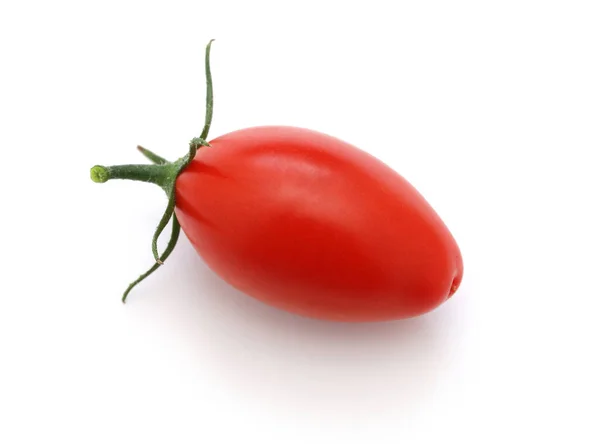 Einzelne Tomate Isoliert Auf Weißem Hintergrund — Stockfoto