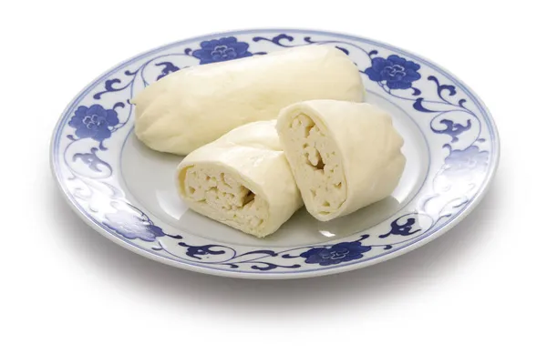 Rolo Fio Prata Cozido Vapor Rolo Fio Prata Tipo Pão — Fotografia de Stock