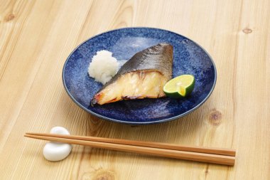 Yuan stili ızgara siyah morina, Japon mutfağı.