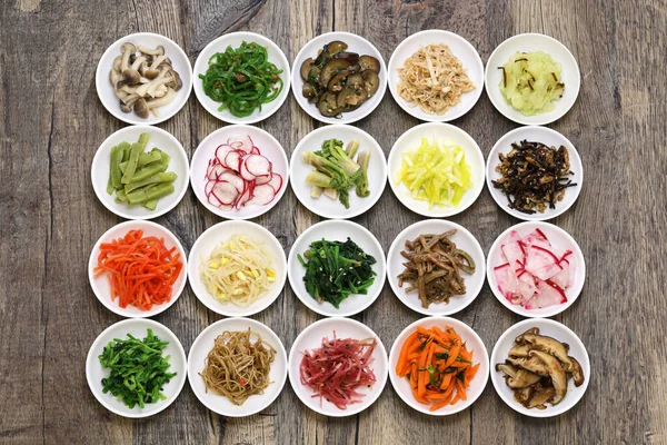 Assorted Namul Korean Food — Fotografia de Stock