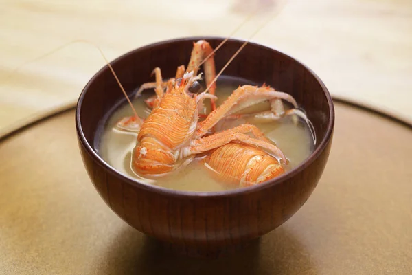 Kraakkreeften Misosoep Japanse Keuken — Stockfoto