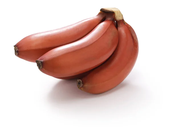 一堆成熟的红香蕉 — 图库照片