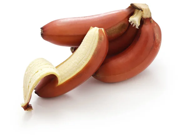 一堆成熟的红香蕉 — 图库照片