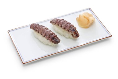 Shako (peygamber devesi karidesi) Nigiri Suşi, Japon yemeği