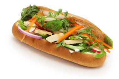 Banh mi kep thit ga, bir Vietnam tavuklu sandviç