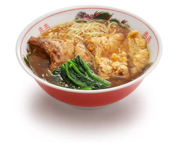 Fried Pork Chop Noodle Soup — Stock Photo, Image