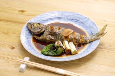 Kuromutsu no Nitsuke ( simmered Japanese bluefish ), Japanese cuisine