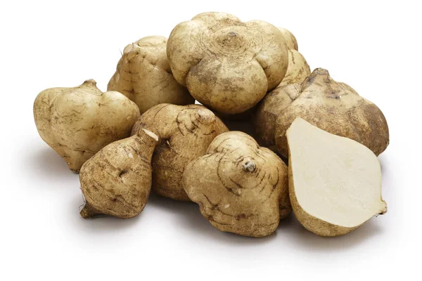 Jicama Una Radice Tubero Commestibile Messicana Croccante Leggermente Dolce — Foto Stock