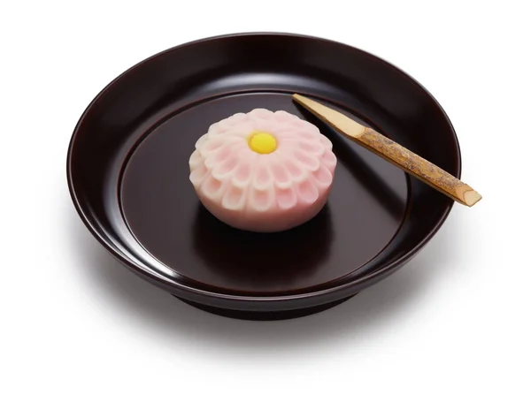 Nerikiri Chrysanthemum Artistic Japanese Sweets Often Served Japanese Tea Ceremony — Stock Photo, Image
