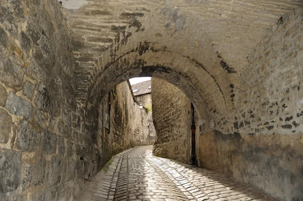 Old street in Besancon, Franche-Comte — Stock Photo, Image