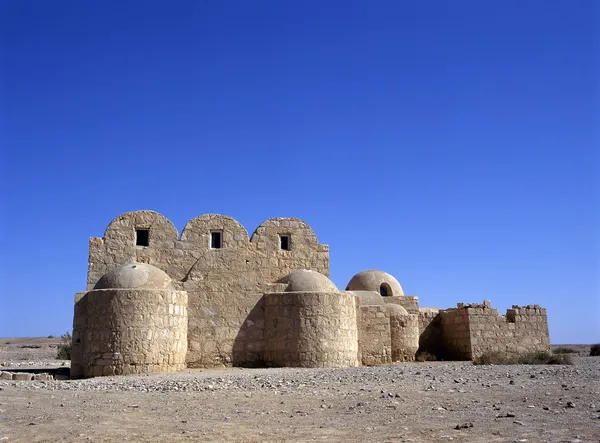 Quseir amra woestijn kasteel. Jordanië — Stockfoto