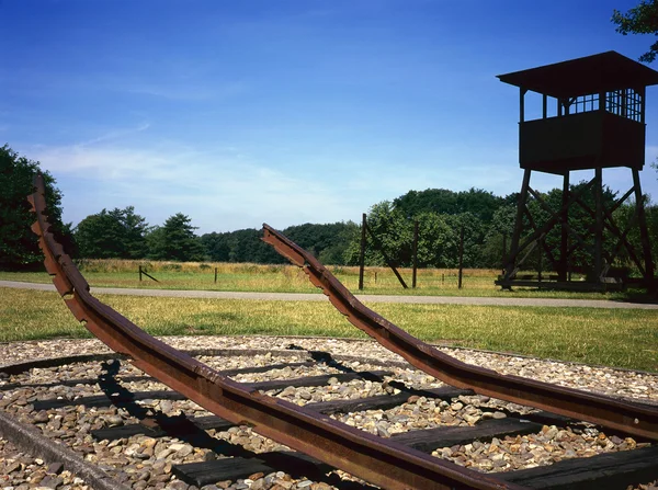 Nézze meg post egykori holland tábor Westerbork — Stock Fotó