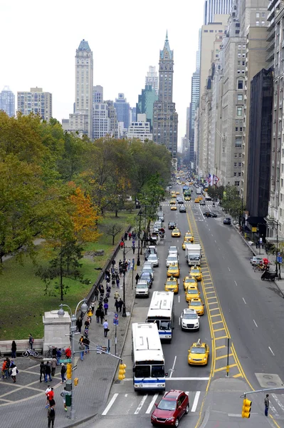 Vista en West 59 th street en Nueva York — Foto de Stock