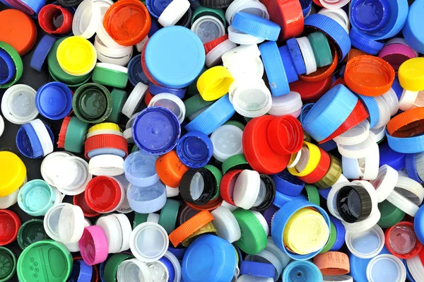 Tappi a vite in plastica — Foto Stock