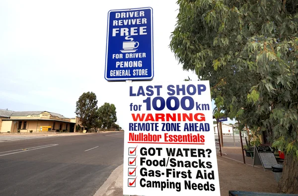 Signos en Penong, Australia — Foto de Stock