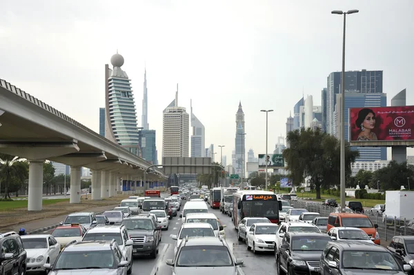 Hora de ponta em Dubai — Fotografia de Stock