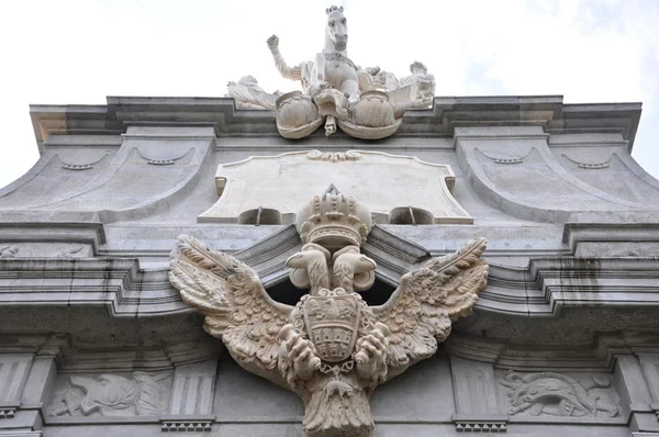 Alba-Iulia Carolina Citadel Gate III - detalhe — Fotografia de Stock