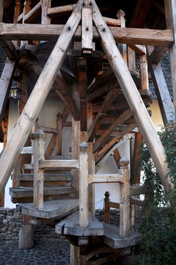 barsana Manastırı - Ahşap merdiven